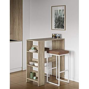 Temahome Bartafel Gavarnie, Particle Board, beige (Oak), 94 x 40 x 101 cm