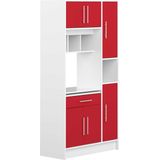 Keukenmeubel MADY - 5 kasten & 1 lade - Rood L 91 cm x H 180 cm x D 40 cm