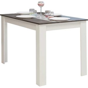 Eettafel Nice 110x70 cm - wit/beton