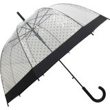 Smati Lady Paraplu - Transparant - Opent Automatisch - Zwart - Ø85cm