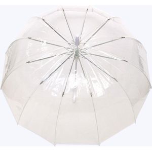 SMATI Grote XXL Dome Paraplu Transparant Automatisc - Diameter: 102 C - Zwart