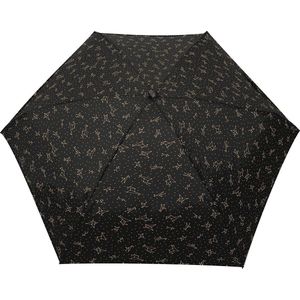 SMATI - Stad opvouwbare paraplu verbeterde versie - Mini formaat zak 18,5 cm - Rechthoekig ontwerp - Windbestendig - Walvissen van aluminium en glasvezel, Gouden sterrenbeeld, Opvouwbare paraplu