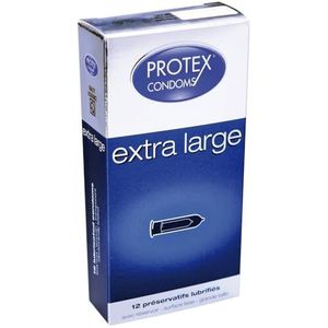 Protex Extra grote Préservatifs AVEC Hygiënische Boite de 12
