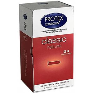 Protex Classic condoome, naturel, 12 stuks, Klassiek natuurlijk van 24