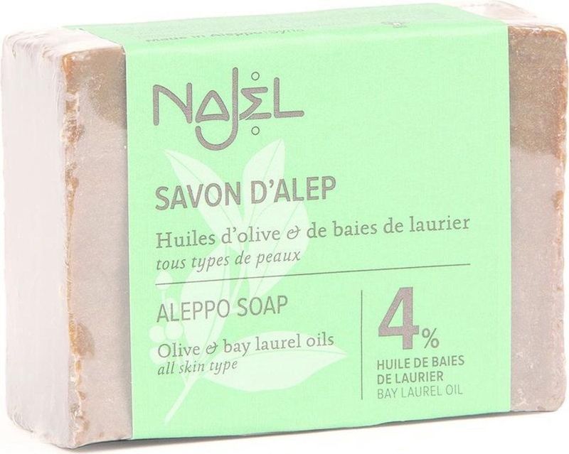 Najel - Olijfzeep - 4% Laurierolie - 155 Gram