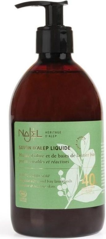 Najel - Vloeibare Aleppo-Zeep - Bruin - 500 ml - Vegan