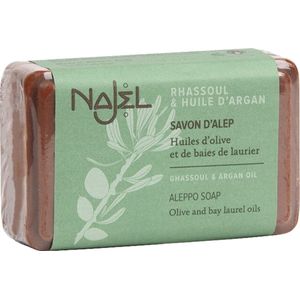 Najel - Aleppo - Arganolie zeep met lava-aarde - 100 gram