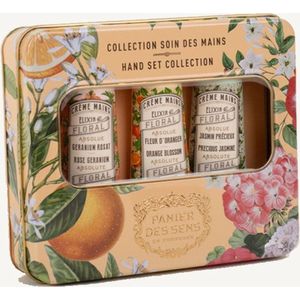 Panier des Sens - Giftset Hand Set Collection / Handcrèmes - Rose Geranium / Orange Blossom / Precious Jasmine - 3 x 30 ml - Vegan