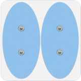 Bluetens Unisex's ovale elektroden, 6 stuks, blauw, eenheidsmaat