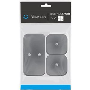 Bluetens Duo Sport Pack met 4 elektroden M en 8 elektroden S grijs