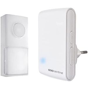 Sentinel - SEN4132850 - Draadloze Gong - Wit - 220 V - 100 m Bereik