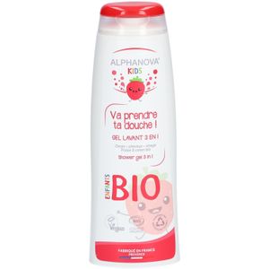 Alphanova Kids Ga douchen! Biologische aardbei & katoen 250 Douchegel