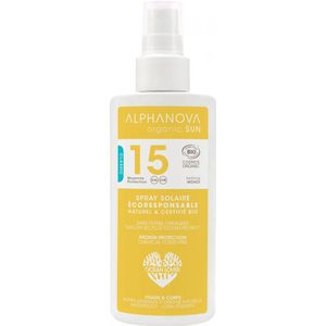 Alphanova Sun Sun spray vegan SPF15 125ml