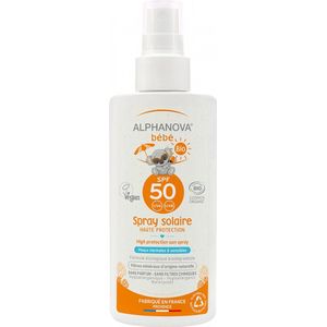 Alphanova Sun SPF50 Baby Sun Zonnebrand Spray zonder parfum, 125ml