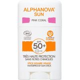 Alphanova Zonnebrandstick Spf 50+ Unisex Roze 12 Gram