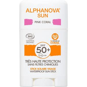 Alphanova Zonnebrandstick Spf 50+ Unisex Roze 12 Gram