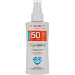 Alphanova Zonnebrand Spf 50+ Gevoelige Huid Unisex 90 Gram