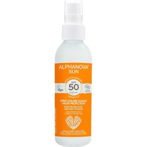 ALPHANOVA SUN BIO Zonnebrandspray – SPF 50 ADULTS (125 gram)