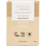 Alphanova - Solide Cleansing Bar - Bio - Droge Huid - Sheabutter - 100 Gram