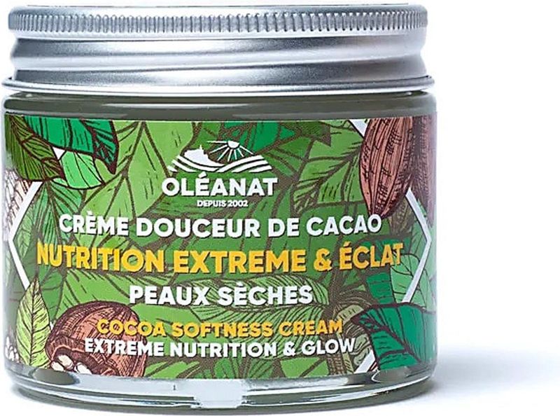 Oléanat - Cacaobalsem - 50 ml - Biologisch - Vegan - Geschikt voor Alle Huidtypes