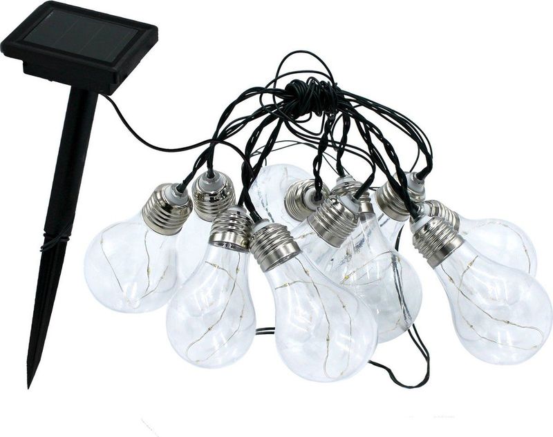 Lichtslinger op zonne-energie - LUMISKY - FANTASY STAR SOLAR - 3,75 m - 10 micro-koperlampjes - warm witte LED