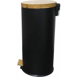 Rubbish Bin Kitchen Move Black Matte back 30 L
