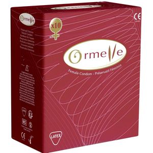 ORMELLE - Condooms voor vrouwen – hoogwaardige natuurlijke latex – gesmeerd – zwangerschapsbescherming & soa – 10 stuks
