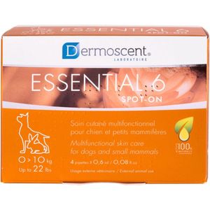 Dermoscent Essential 6 Spot-On hond van 0 tot 10 kg