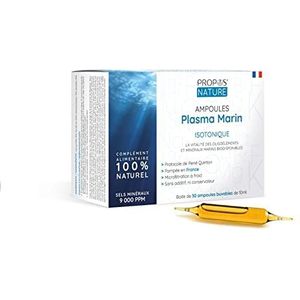 Isotoon Zeeplasma - 9000 ppm - Quinton-protocol - Gepompt in een natuurlijke plaats gefilterd op 0,2 micron koud - 30 ampullen van 10 ml - PROPOS'NATURE