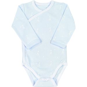 Trois Kilo Sept - Overslag Romper - Blauw - 100% Katoen