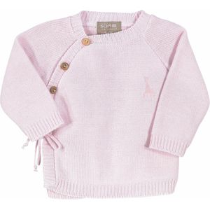 Sophie de giraf - overslag vestje - roze