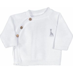 Sophie de giraf - overslag vestje - wit
