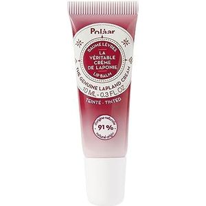 Lippenbalsem met echte Laplandse crème met 3 arctische bessen – voedt en beschermt – subliem en kleur – kleur bessenrood – 91% natuurlijk, gemaakt in Frankrijk – 10 ml