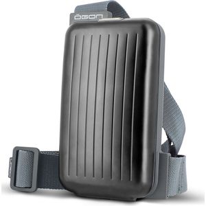 Ögon Designs Phone Bag Aluminium Telefoontas - Sling Bag - Zwart