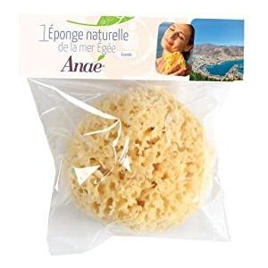 Anaé - Natuurlijke Egeïsche Zee spons van honingraat - sterk en duurzaam - 100% natuurlijk en biologisch - Hypoallergeen - voor baby's en volwassenen - Extra groot formaat 14 tot 16 CM