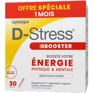D-STRESS BOOSTER - Eco Pack - Magnesium van de 3e Generatie - 1 Maand - 30 Zakjes