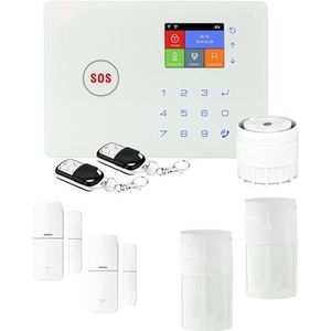 LIFEBOX - Alarmsysteem voor een netwerk huis, draadloos – 2 keer meer veiligheid WLAN en GSM Amazon – uitbreidbaar alarm, zonder abonnement en verbonden – beveilig je huis eenvoudig – Set Tier 2