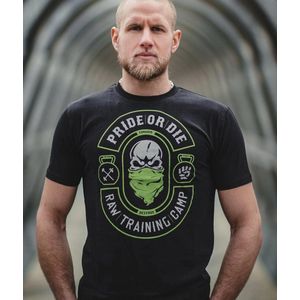 Pride or Die T Shirt Raw Training Camp V2 Zwart