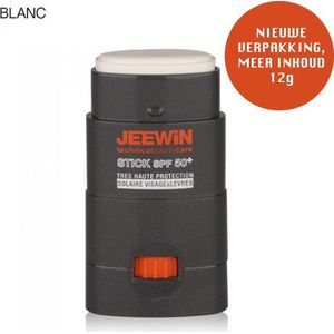 JEEWIN Sunblock Stick SPF 50+ - WIT | ook geschikt voor bescherming tattoo | 100% Minerale zonbescherming UVA/UVB | Zonnebrand | Zonder NANO of Microplastics | Trotse sponsor van Sportclub Only Friends