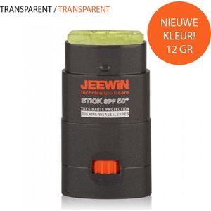 JEEWIN Sunblock Stick SPF 50+ - TRANSPARANT | Verantwoorde Zonnebrand | ook geschikt voor bescherming tattoo | KORAAL VRIENDELIJK
