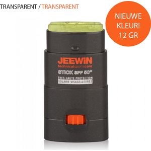 JEEWIN Sunblock Stick SPF 50+ - TRANSPARANT | Verantwoorde Zonnebrand zonder witte waas| met Jojoba olie | ook geschikt voor bescherming tattoo | KORAAL VRIENDELIJK