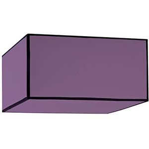 Hanglamp Roméo, vierkant, sokkel 40 x 20, violet