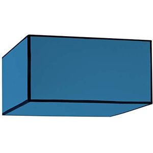Hanglamp Roméo, vierkant, basis 40 x 20 cm, lichtblauw