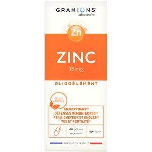 Granions Zink 15 mg 60 Capsules