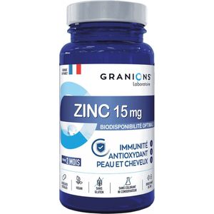Granions Zink Bisglycinaat 15 mg 60 Vegetarische Capsules