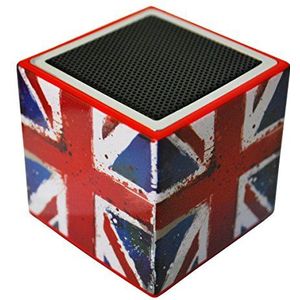 Teknofun 811270 - Mini Bluetooth Uk luidspreker, blauw/wit/rood