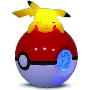Teknofun Pokémon - Pokéball & Pikachu Wekkerradio