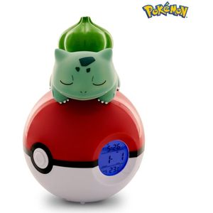 Teknofun - Bulbasaur Pokeball - Wekker - Multikleur - Officieel Gelicenseerd