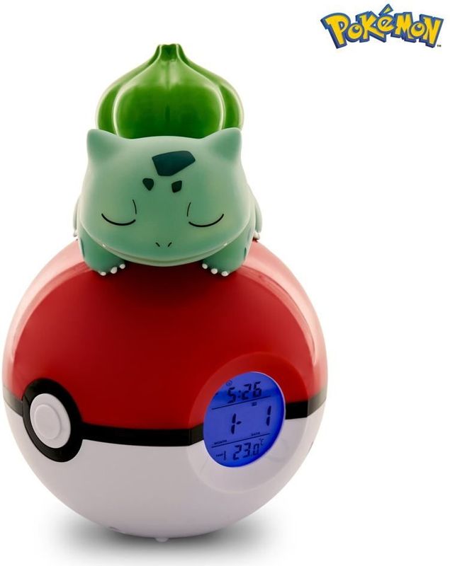 Teknofun - Bulbasaur Pokeball - Wekker - Multikleur - Officieel Gelicenseerd