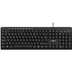 Bluestork Clavier filaire compatibel Media First 2 USB (Noir) (FR, Bedraad), Toetsenbord, Zwart